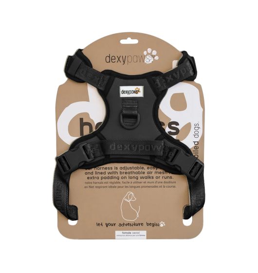 Dexypaws No-Pull Dog Harness, Black