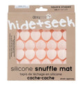 Dexypaws - Square Hide and Seek Silicone Snuffle Mat, Blush Pink Cat Dog
