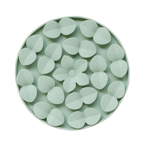 Dexypaws - Circle Hide and Seek Silicone Snuffle Mat, Sage Green Cat Dog