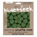 Dexypaws - Circle Hide and Seek Silicone Snuffle Mat, Army Green Cat Dog