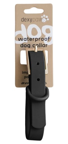 Dexypaws Waterproof Dog Collar, Black