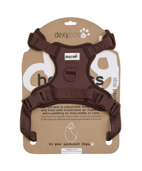 Dexypaws No-Pull Dog Harness, Espresso