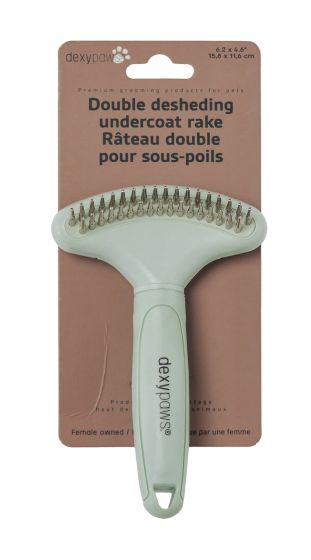 Dexypaws Double Desheding Undercoat Rake For Pets 1pc