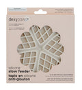 Dexypaws Silicone Snuffle Mat "Hide + Seek" Slow Feeder, Hearts, Buttercream