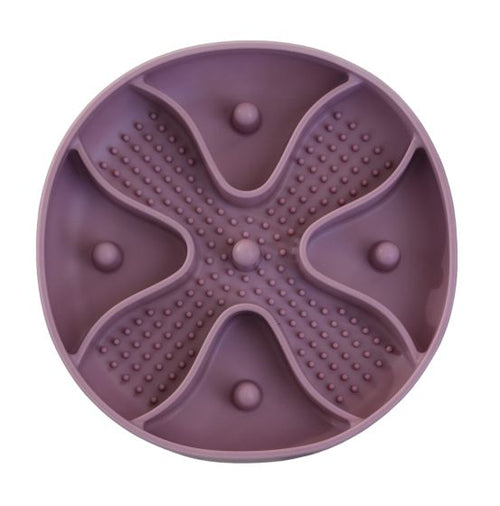 Dexypaws Silicone Slow Feeder, Circle, Blush Pink
