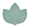 Dexypaws Enrichment Licking Mat, Leaf Shape, Sage Green
