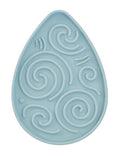 Dexypaws Enrichment Licking Mat, Dewdrop Shape, Sky Blue