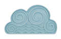 Dexypaws Enrichment Licking Mat, Cloud Shape, Sky Blue