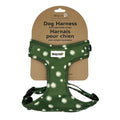 Dexypaws Neoprene Harness For Dog, Green With Daisy Print