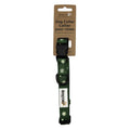 Dexypaws Polyester Dog Collar, Green With Daisy Print