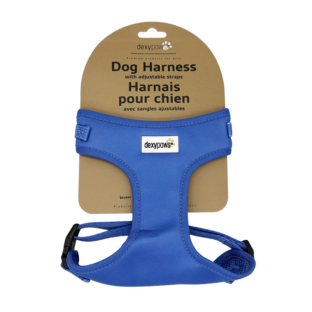 Dexypaws Neoprene Harness For Dog, Cobalt Blue