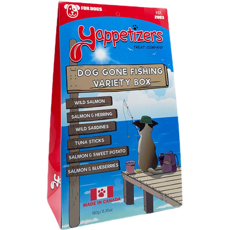 Yappetizers -  Dog Gone Fishing Variety Box Dog Treats