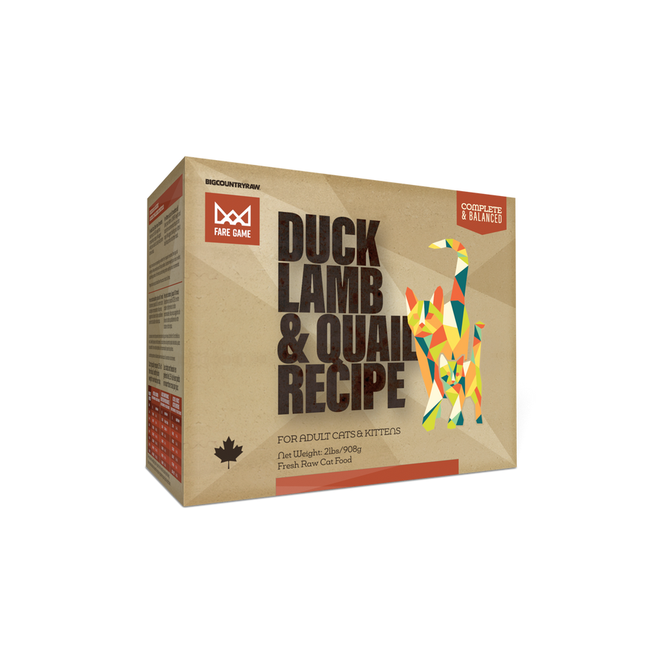 Fare Game Duck, Lamb and Quail Recipe - 2 lb