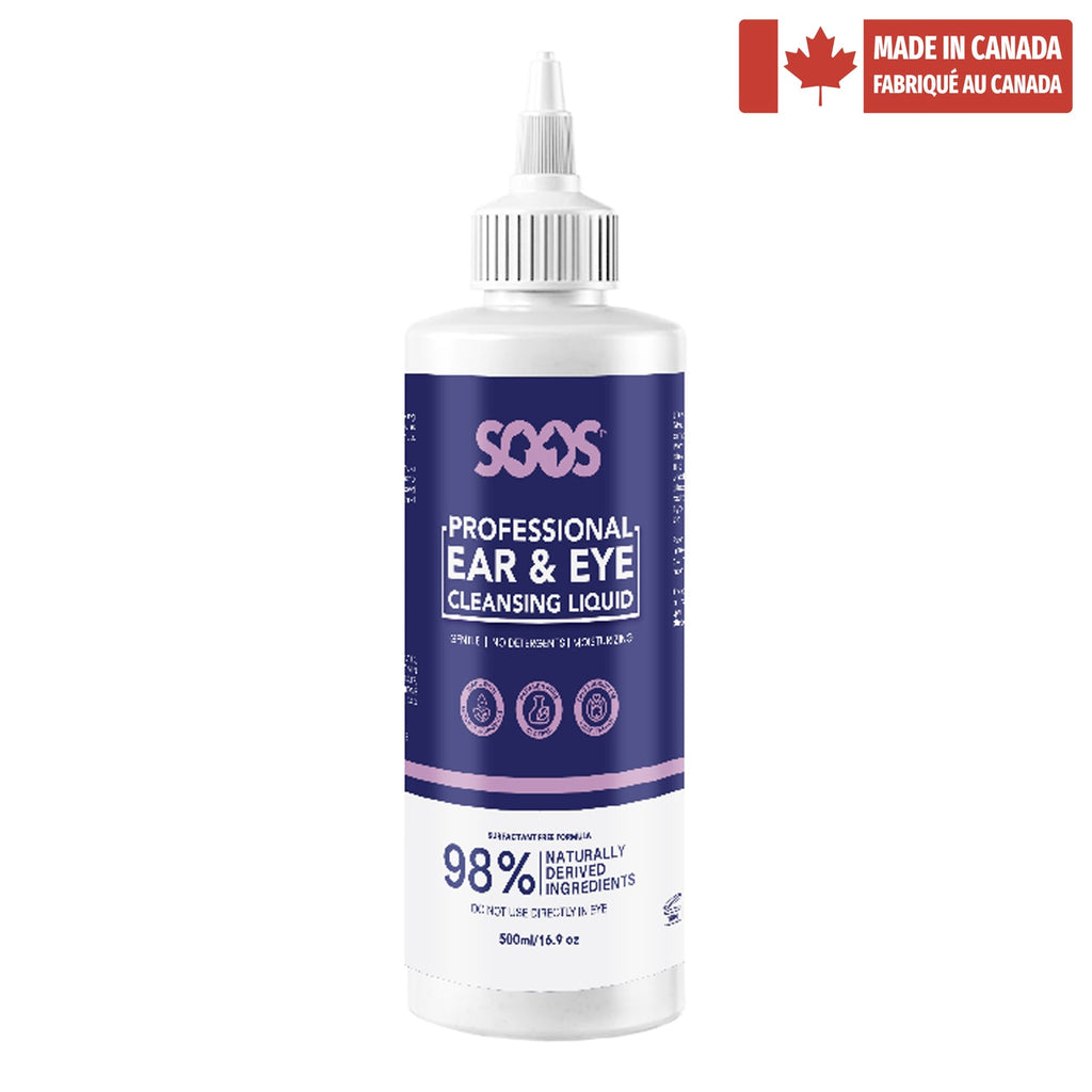 Soos Natural Ear & Tear Stain Cleansing Liquid for Pets