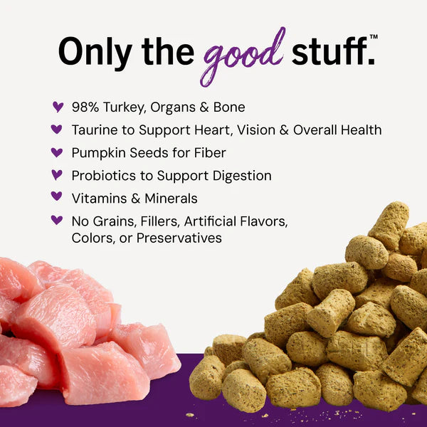 Stella & Chewy's Tummy Ticklin’ Turkey Freeze-Dried Raw Dinner Morsels for Cats