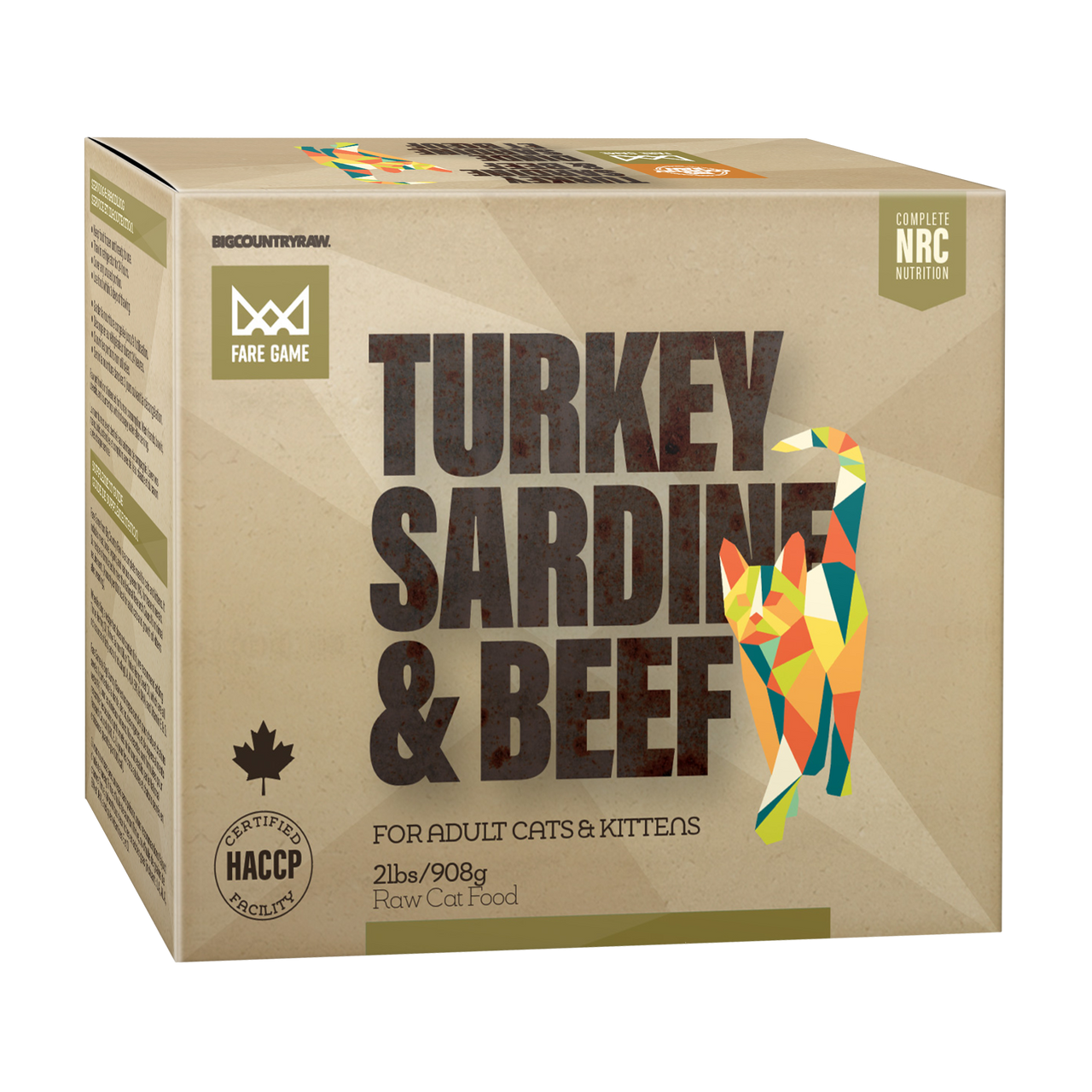 Big Country Raw - Fare Game Turkey Sardine Beef