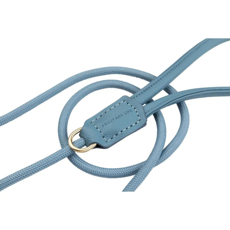 FuzzYard Life Atelier matching dog collar, rope lead and poop bag dispenser set