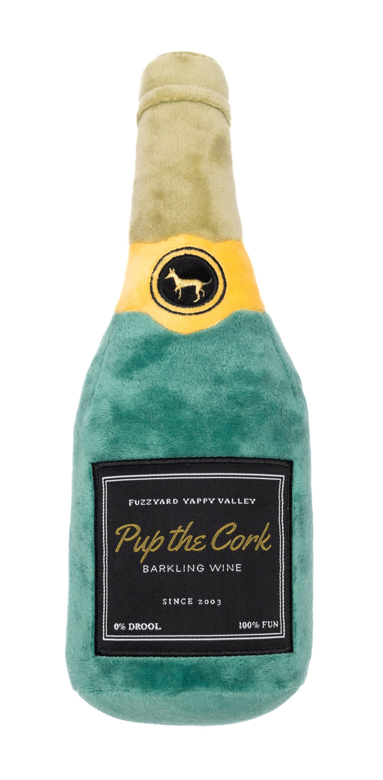 Fuzzyard Dog Toy - Alcohol Toys Dog Pup the Cork Sparkling Wine