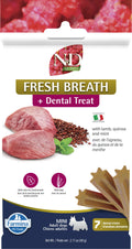 Farmina N&D Dental Treat Quinoa Fresh Breath Lamb & Mint Mini Dog Treat 60g