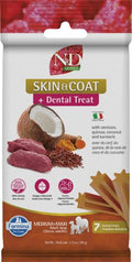 Farmina N&D Dental Treat Quinoa Skin & Coat Venison Med/Max Dog Treat 100g