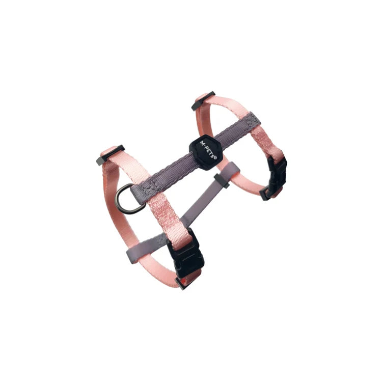 M-PETS Gentle Cat Harness Leash Set Blush Pink