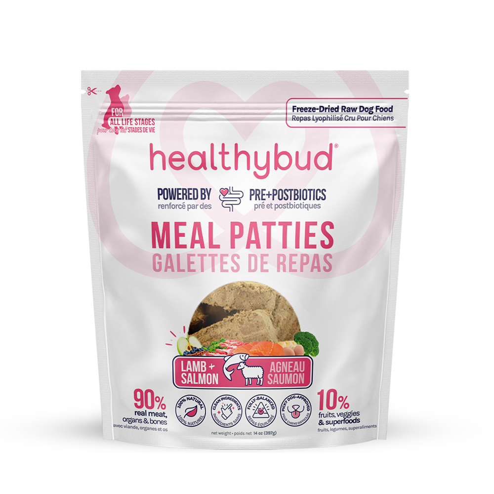 Healthybud - Lamb + Salmon Meal Patties with Superfoods Freeze Dried Dog Food