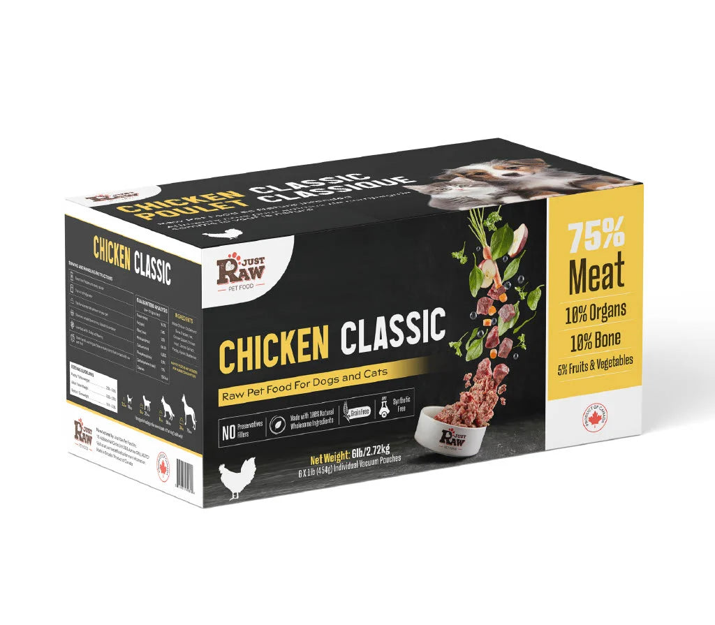 Just Raw - Chicken Classic 6LB (6x1LB)