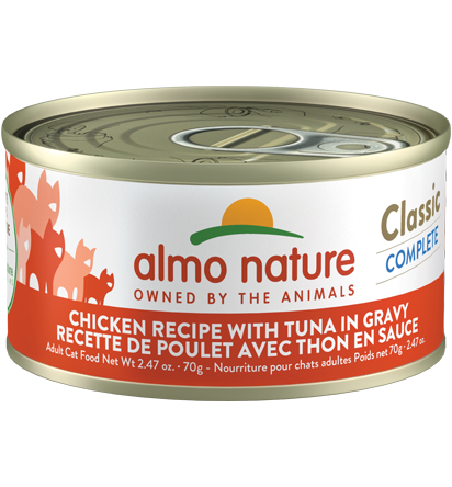 Almo Nature - Classic Complete Cat Food Chicken Recipe With Tuna In Gravy