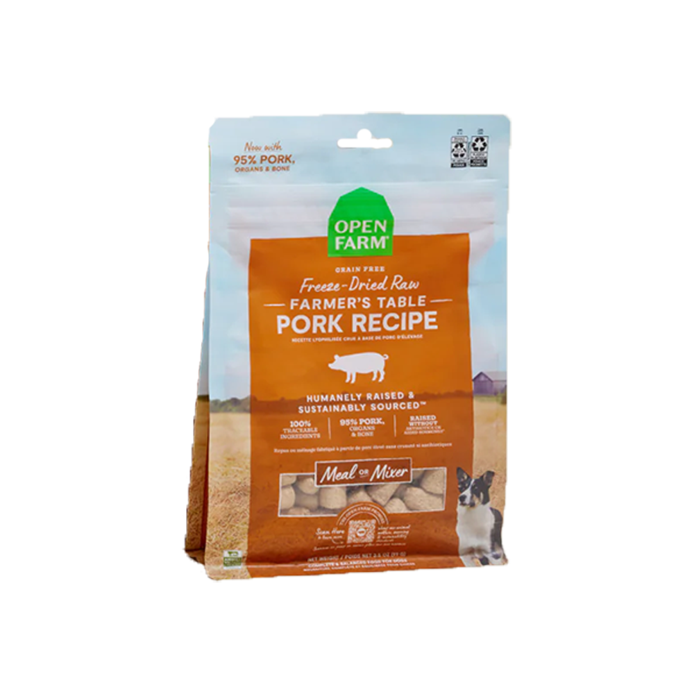 Open Farm - Farmer's Table Pork Freeze-Dried Raw Dog Food