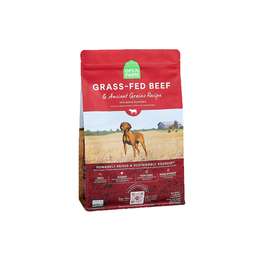 Open Farm - Grass Fed Beef & Ancient Grains Dry Dog Food