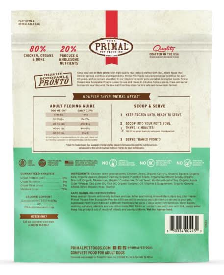 Primal - Dog Frozen Pronto Chicken