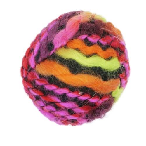 Bud'Z Cat Toy - Multicolour Wool Ball Cat