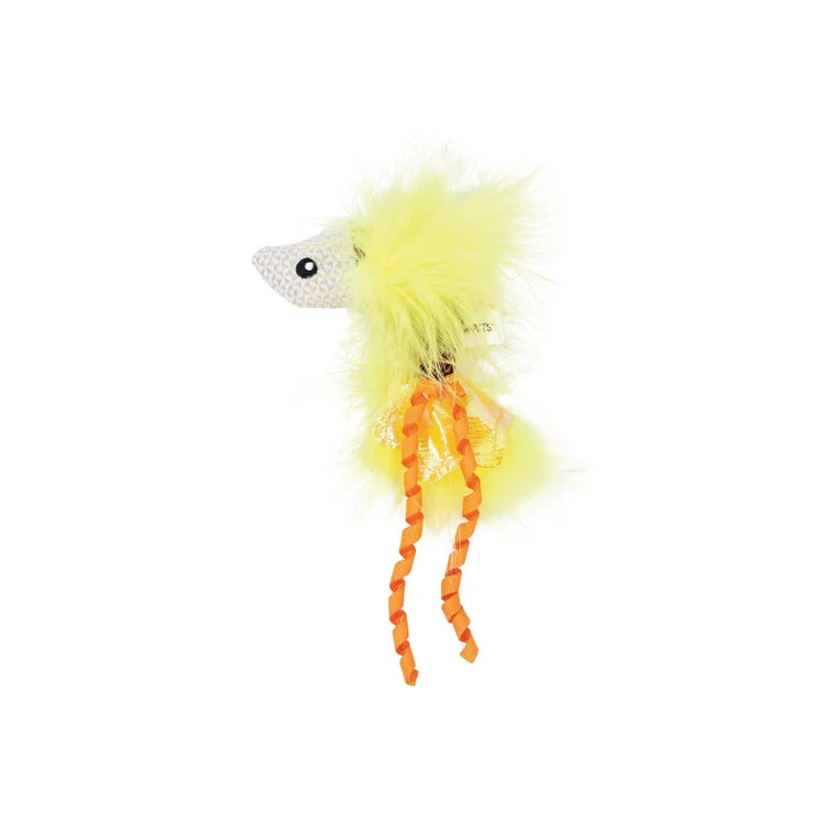 M-PETS Plume catnip toy Yellow fish