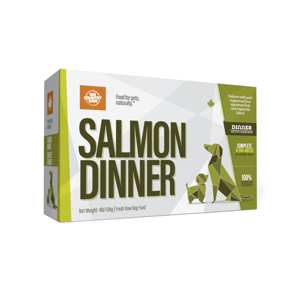 Big Country Raw Salmon Dinner Carton - 4 lb