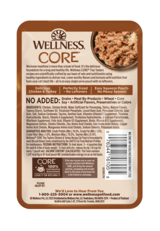 Wellness CORE Tiny Tasters Chicken & Turkey Wet Cat Food