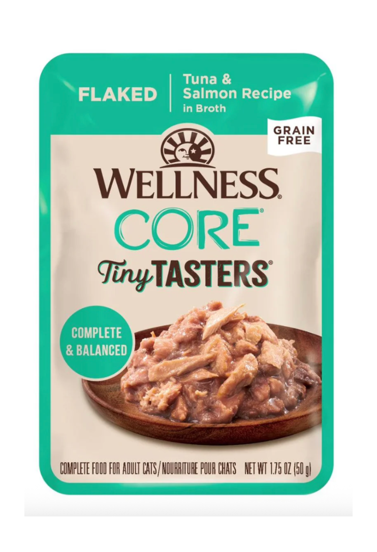 Wellness CORE Tiny Tasters Flaked Tuna & Salmon in Sauce Wet Cat Food