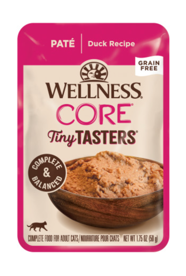 Wellness CORE Tiny Tasters Grain Free Paté Duck Recipe Wet Cat Food