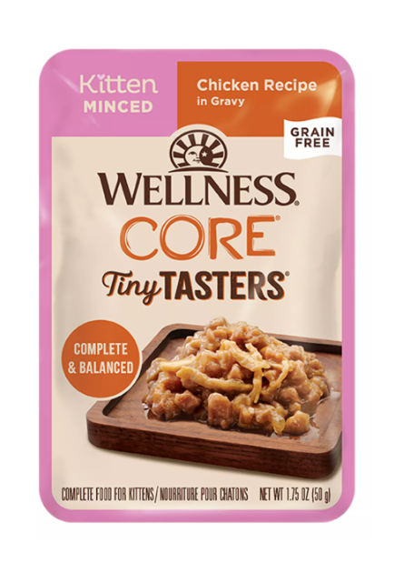 Wellness CORE Tiny Tasters Kitten Minced Chicken in Gravy Wet Cat Food