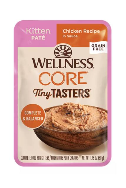 Wellness CORE Tiny Tasters Kitten Pâté Chicken Recipe in Sauce Wet Cat Food