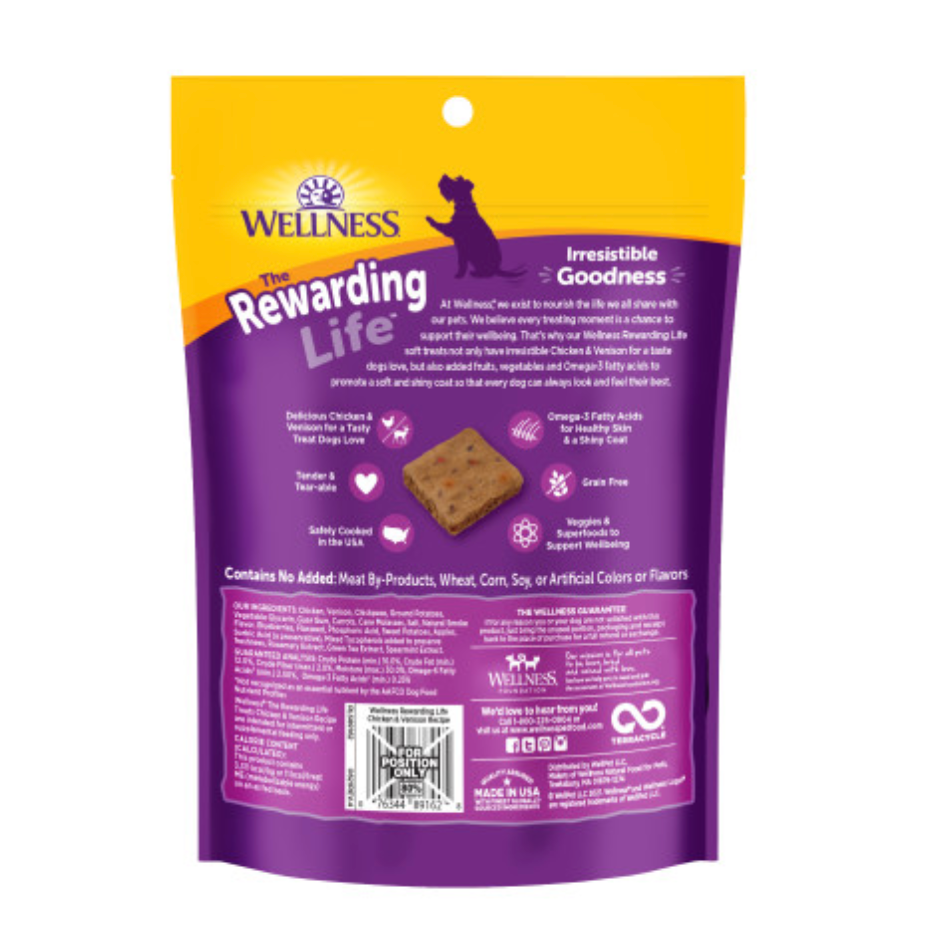 Wellness The Rewarding Life Chicken & Venison Recipe Dog Treat