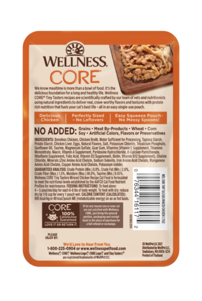 Wellness CORE Tiny Tasters Minced Chicken in Gravy Wet Cat Food