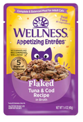 Wellness Appetizing Entrées Flaked Tuna & Cod Recipe in Broth Wet Cat Food