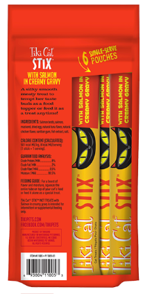 Tiki Cat STIX with Salmon in Creamy Gravy Wet Cat Treat