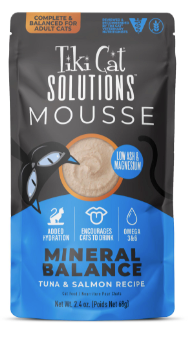 Tiki Cat Solutions Mousse Mineral Balance Tuna & Salmon Recipe Wet Cat Food