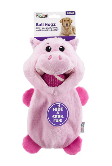 Outward Hound Ball Hogz Piggy Hide and Seek with Tennis Balls Dog Toy