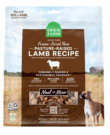 Open Farm - Pasture-Raised Lamb Freeze Dried Raw Dog Food