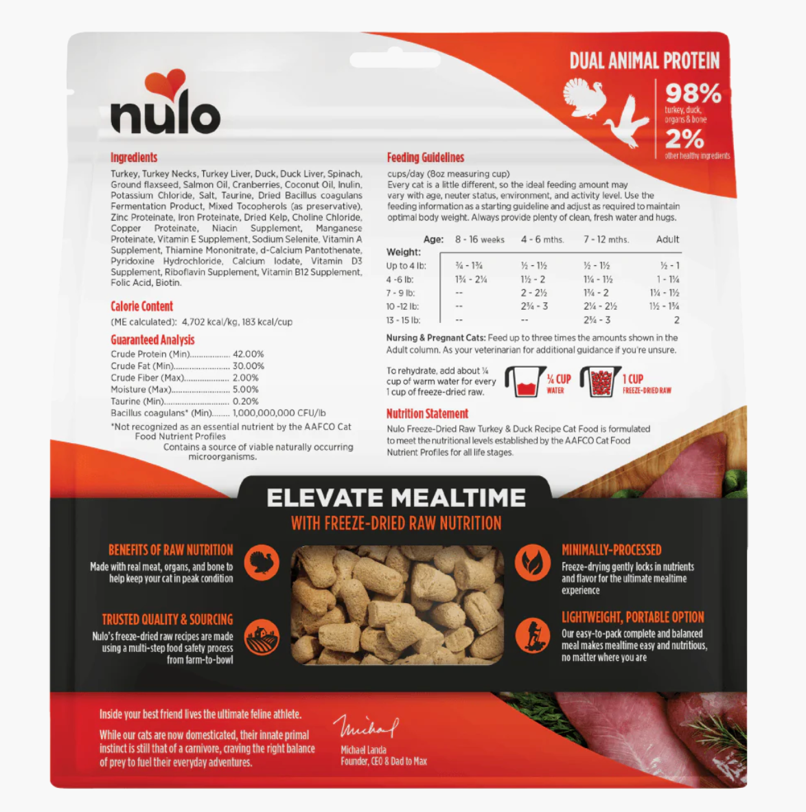 Nulo - Cat Freeze Dried Grain Free Turkey & Duck