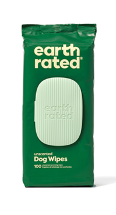 Earth Rated - Certified Compostable Grooming Wipes Unscented