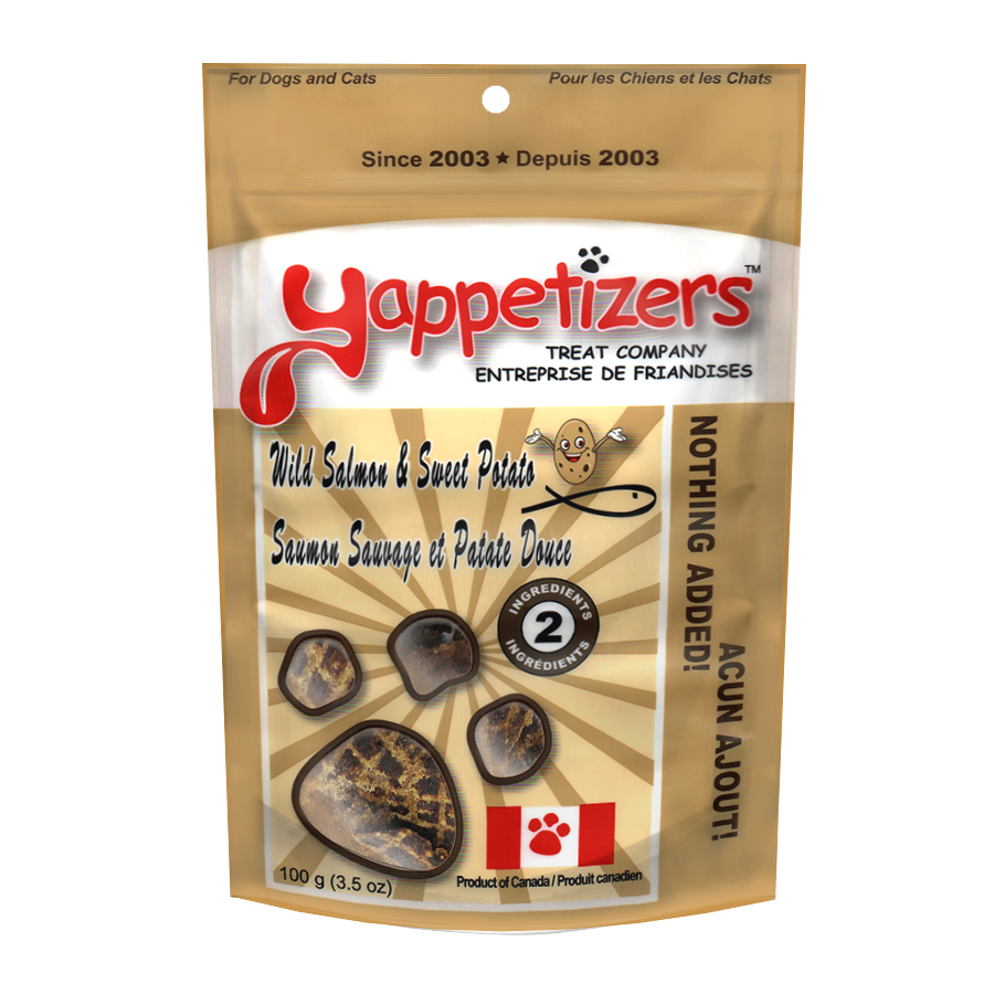 Yappetizers -  Dehydrated Wild Salmon & Sweet Potato Treat