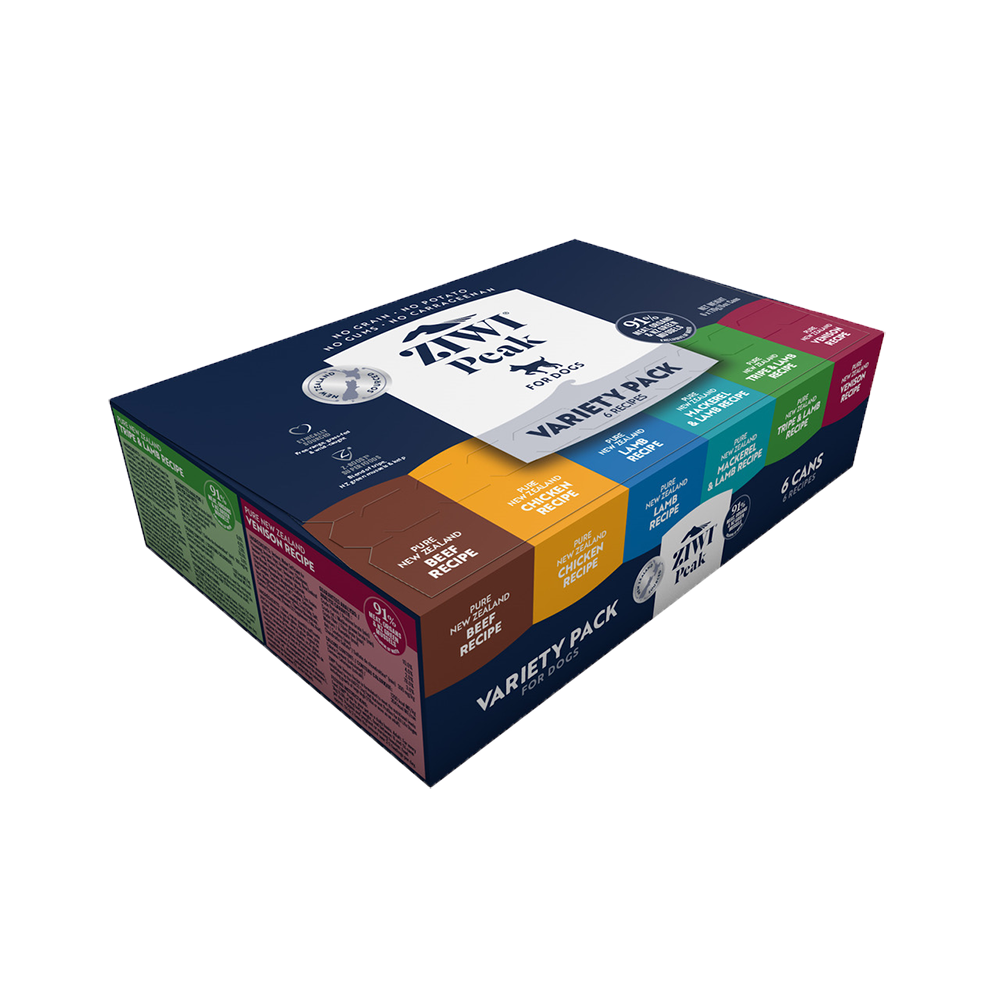 ZIWI Variety Pack (Bf, Ckn, L, M & L,T & L, V) Dog Wet Food